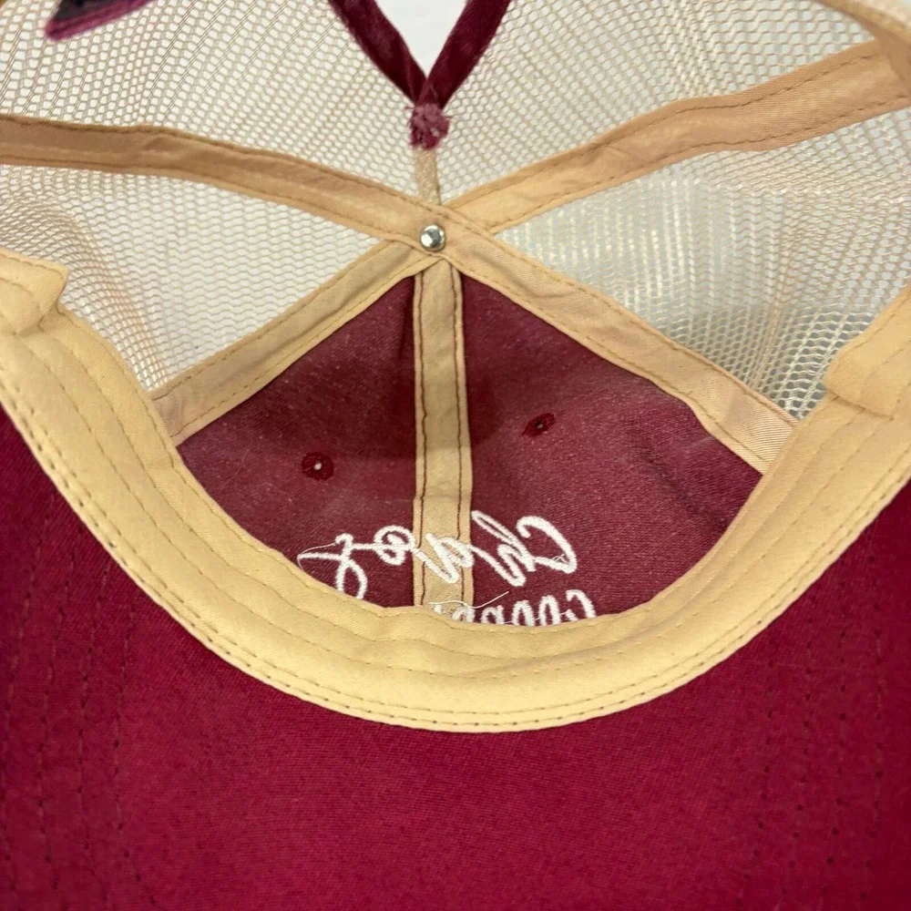 Unbranded Trucker Hat Chaos Coordinator Womens OS Burgundy Ponytail Cap